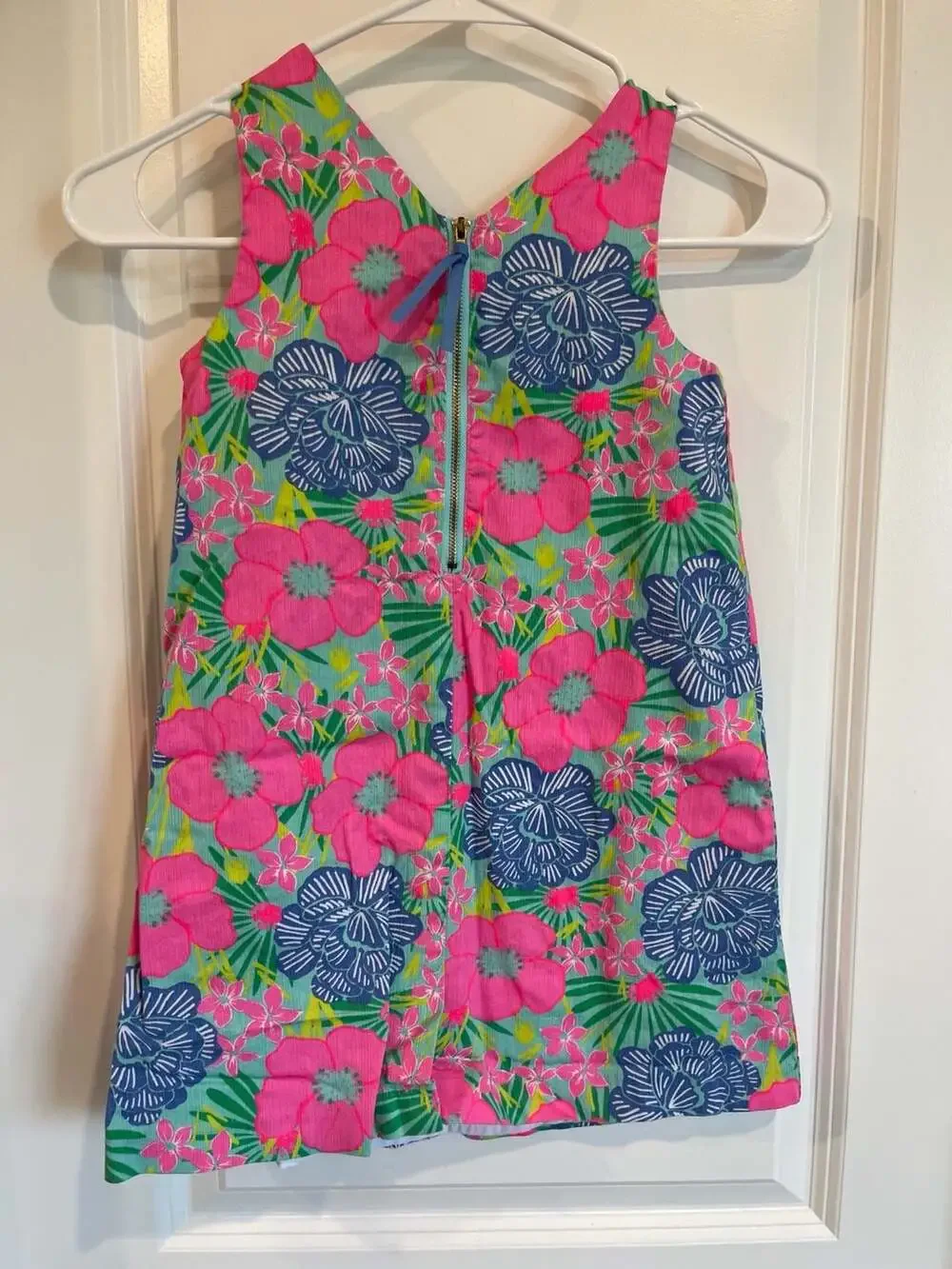 Tommy Bahama Girls Tropical Floral Print Sleeveless A-line Dress